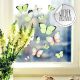 Fensterbild Schmetterlinge mintgrün wiederverwendbar Fensterbilder Frühling bf56