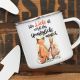 Emaille Becher Tasse Fuchs Hase Spruch Wo Liebe ist... Kaffeetasse Geschenk eb322