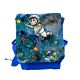 Kinderrucksack mit Astronaut Rakete Mond Sterne und Planeten im Weltraum kids backpack with astronaut space shuttle moon stars and planets in outer space kgn050