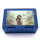 Lunchbox Brotdose blau Häschen mit Pusteblume & Name  Einschulung LB14