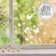 Fensterbild Fensterbilder Schmetterlinge Blumen wiederverwendbar M2455