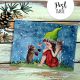 A6 Weihnachtskarte Postkarte Print Elfe Fee mit Maus Grußkarte Karte pk208