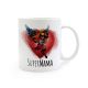 Tasse Muttertag mit Superheldin und Spruch Super Mama cup mother's day with superhero and saying super mom ts268