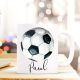  Tasse Teetasse Fußball Kaffeebecher Kaffeetasse mit Wunschnamen Geschenk ts708