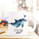 Kaffeebecher Delfin Einschulung Kaffeetasse Schulkind mit Name ts735