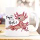 Tasse Becher Axolotl Papa mit Kinder Papa ist der Beste Kaffeebecher ts954